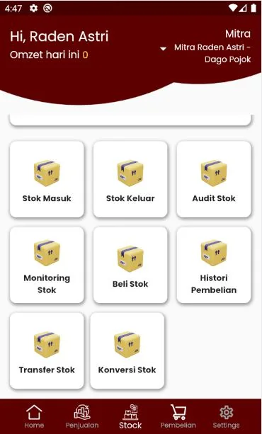 Screenshot Sistem Gudang & POS Iketan